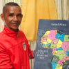 Tableau carte d'Afrique en puzzle fait main