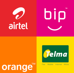 recharges Airtel-Bip-Orange-Telma