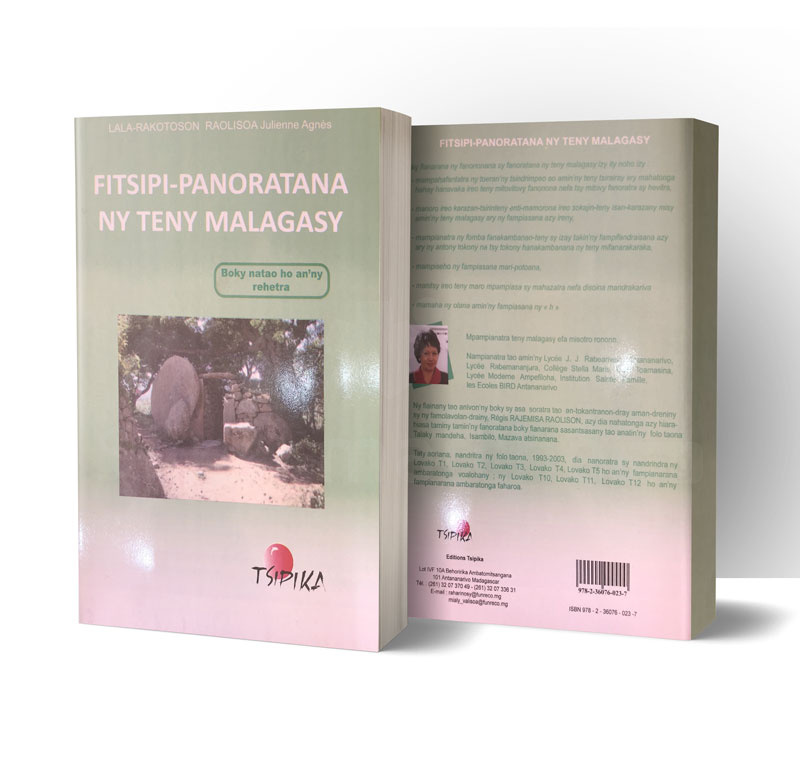 Fitsipi-panoratana ny teny malagasy | Version malagasy | Relié 180 pages