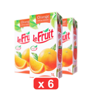 Pack de 3 Jus d'Orange en brique LeFRUIT™ 1L | Fabriqué à Madagascar