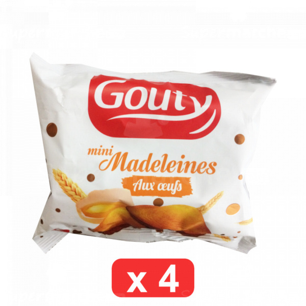 pack de 4 mini madeleines gouty