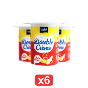 Pack de 6 Yaourt Double Crème Fraise Banane Socolait™ 100g