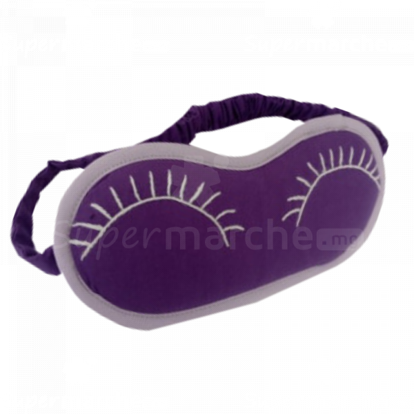 masque brodé violet