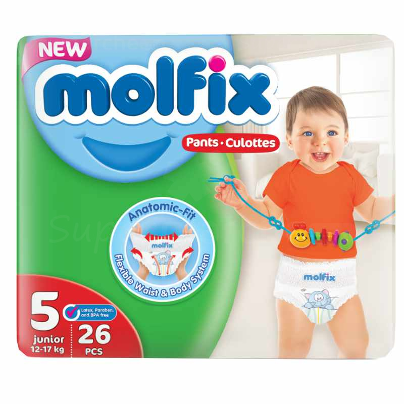 Couche Culotte Junior Molfix Paquet De 26 Pieces Pour Bebe 12 A 17 Kg Supermarche Mg