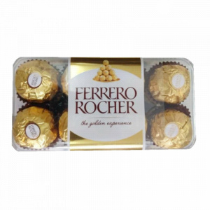 Ferrero Rocher 200g | Boîtes de 16 pièces | Chocolat aux pépites de noix