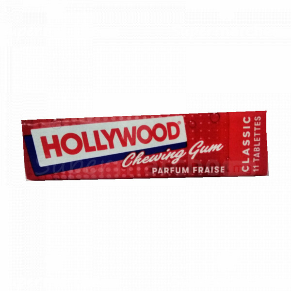 hollywood chewing gum parfum fraise