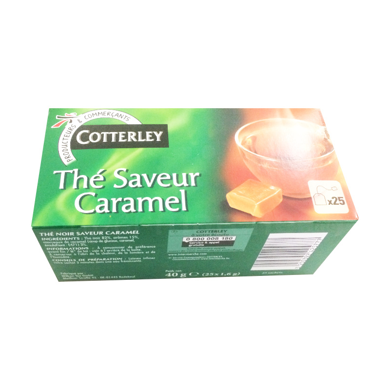 Thé saveur Caramel Cottereley