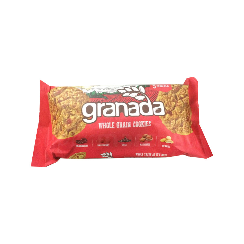 biscuit granada cranberrries rasberrie chia peanut