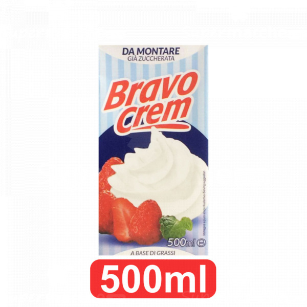crème liquide bravo sucré 500 ml