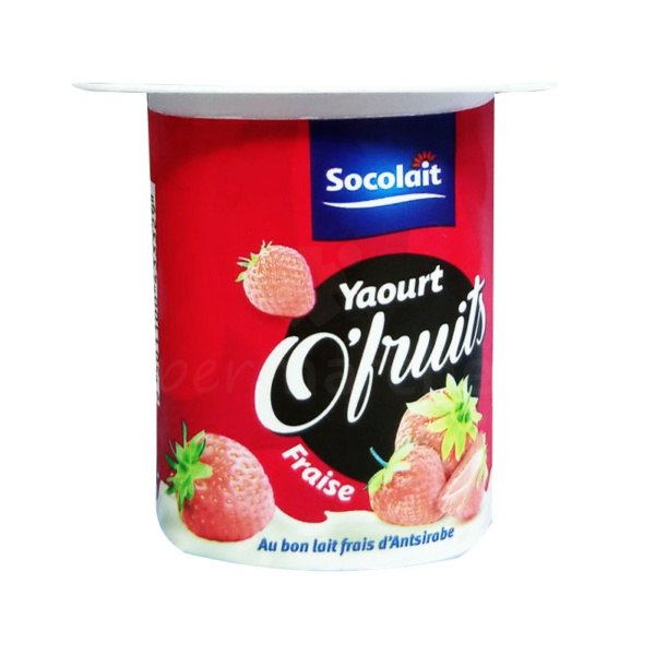 yaourt o’fruit fraise socolait