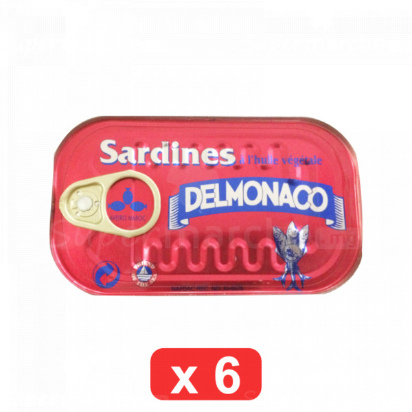 Pack de 6 sardines Delmonaco