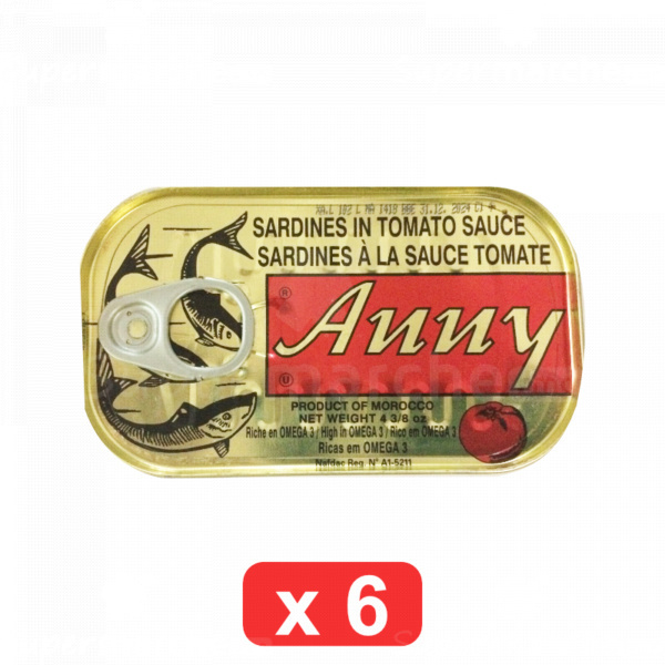 Pack de 6 sardines à la sauce tomate