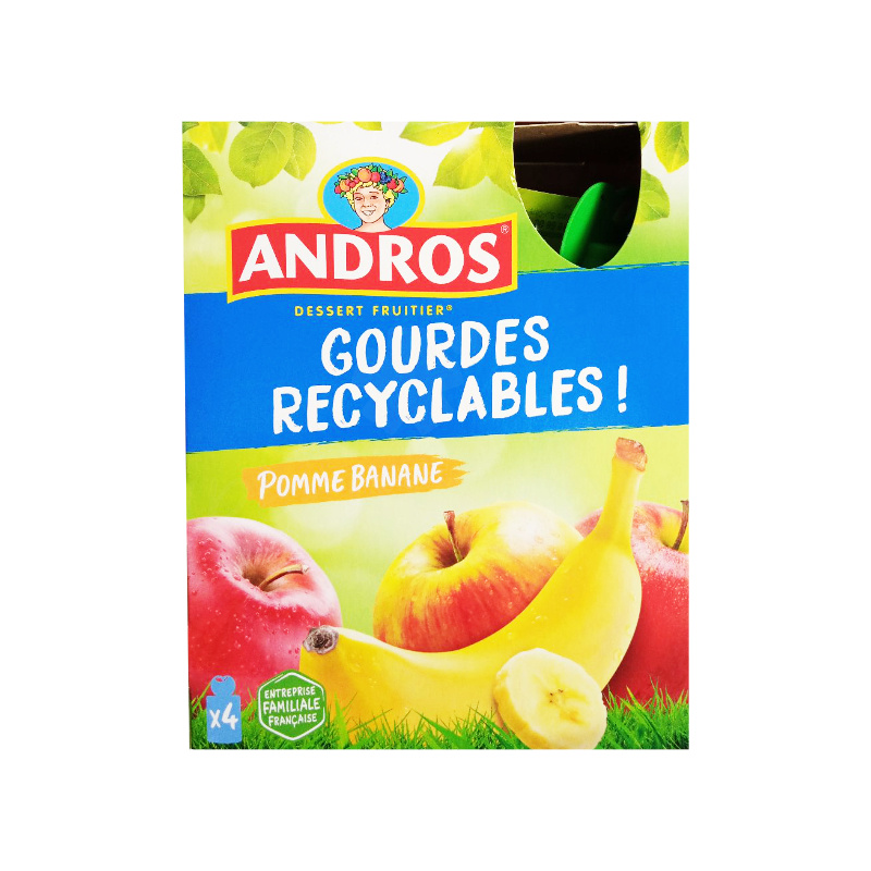 Gourde recyclables pomme banane Andros