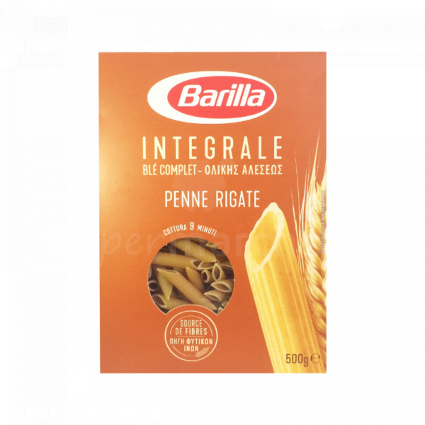 Pâtes penne rigate intégrale Barilla 500g