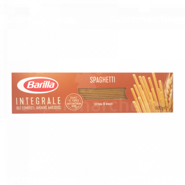 Pâtes spaghetti intégrale Barilla 500g