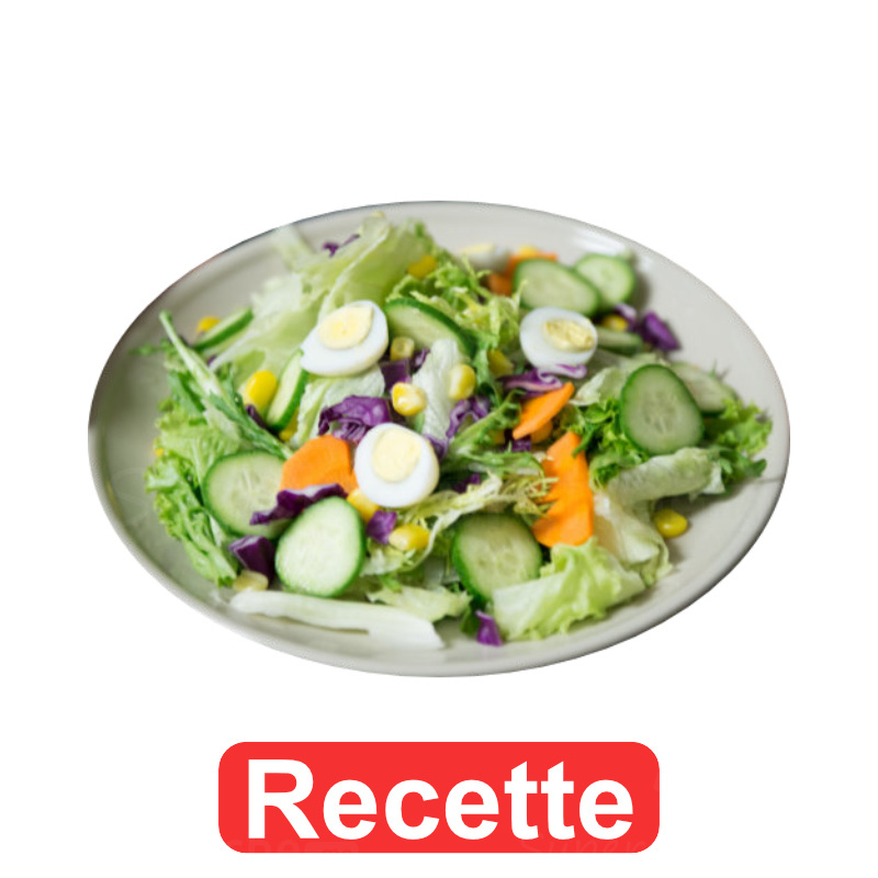 ingrédients pour recette salade végétarienne