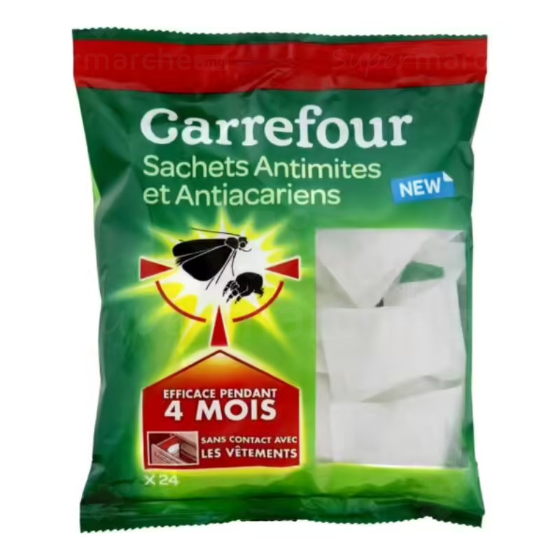 Anti-mites acarien Carrefour™ x 24 sachets – Supermarché.mg