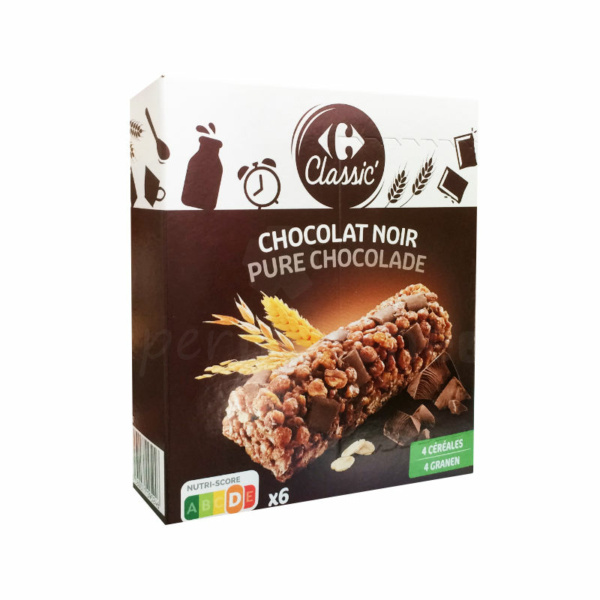 Barre de céréale au chocolat Carrefour