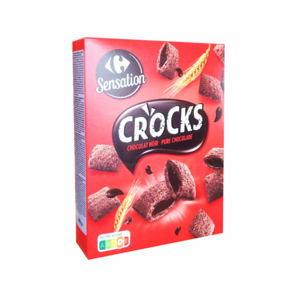Céréales Crocks choco noir Carrefour 400g