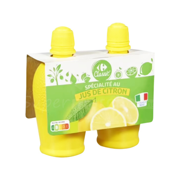 Jus de citron de sicile Carrefour™ x 2 115ml