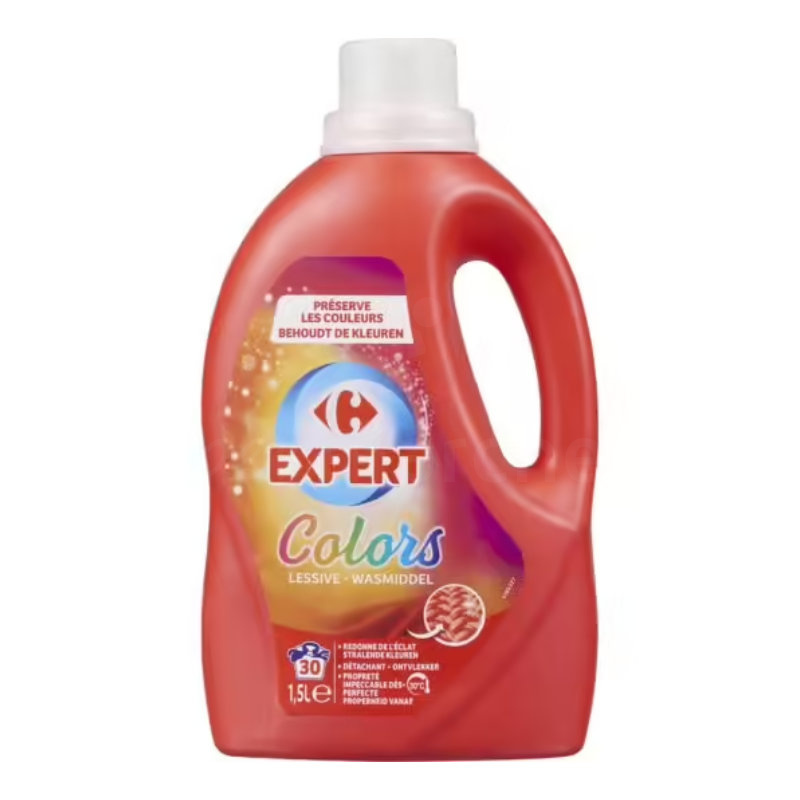 Lessive liquide expert couleur Carrefour™ 1,5l