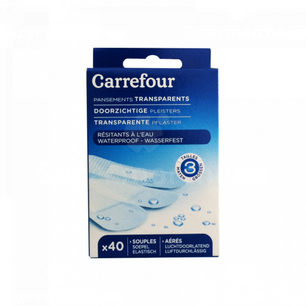 Pansement transparent x40 Carrefour