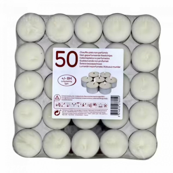 bougies chauffes plats blanc x 50 CRF