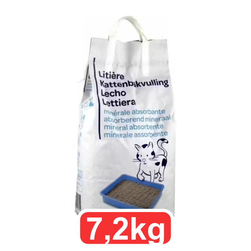 litière minérale pour chat 7,2 kg