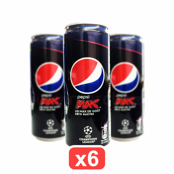 Boisson Gazeuse Pepsi Max 33cl Zéro sucre(pack de 6)