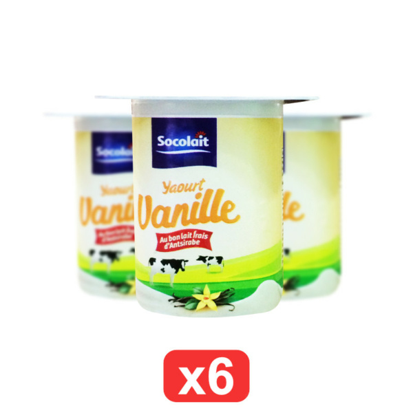 Pack de 6 yaourt aromatisé vanille
