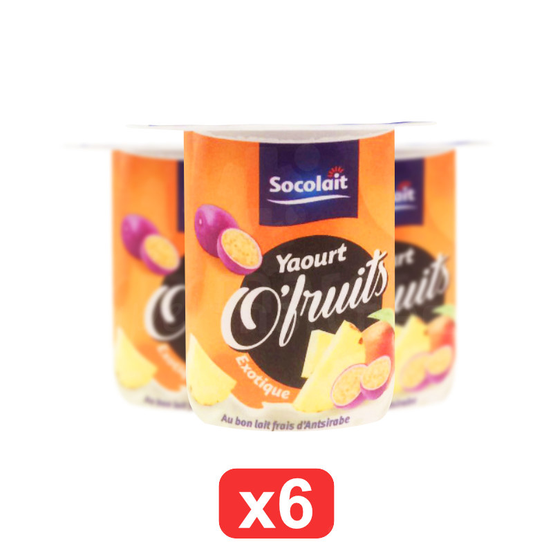 pack de 6 yaourt o’fruit exotique