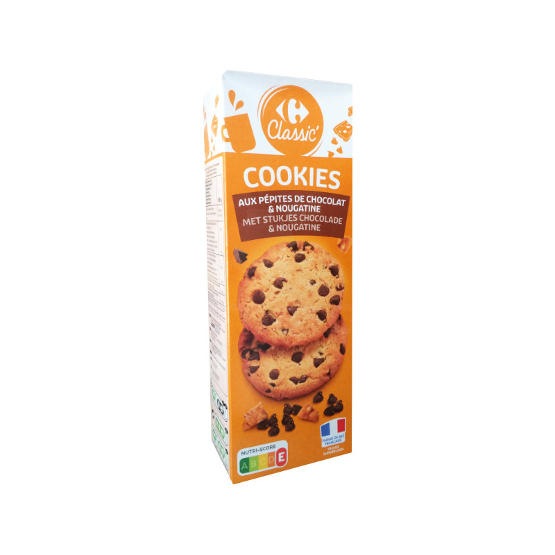 Cookies aux pépites de Chocolat et Nougatine Carrefour™ 200g