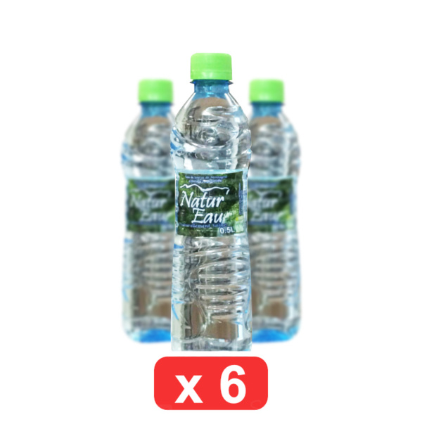 pack de 6 eau minerale natur’eau 0,5l