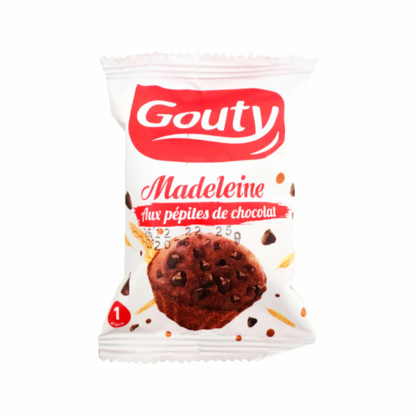 gouty madeleine aux pépites de chocolat