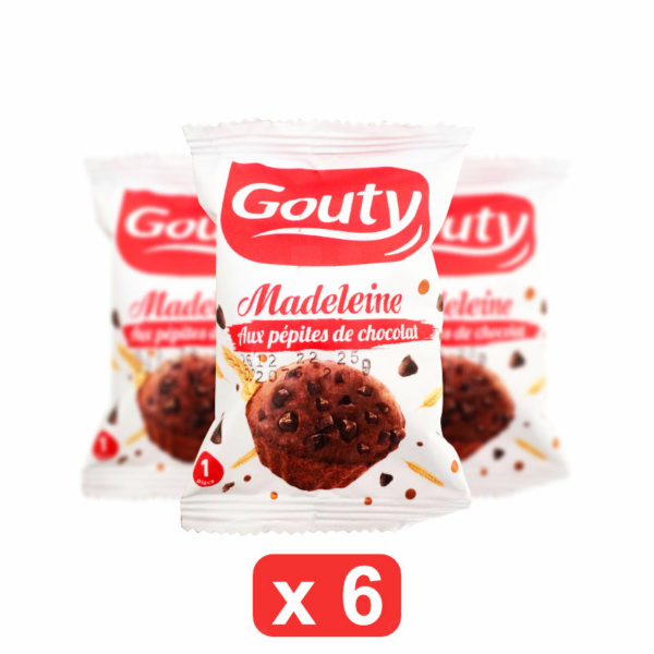 Pack de 6 gouty madeleine