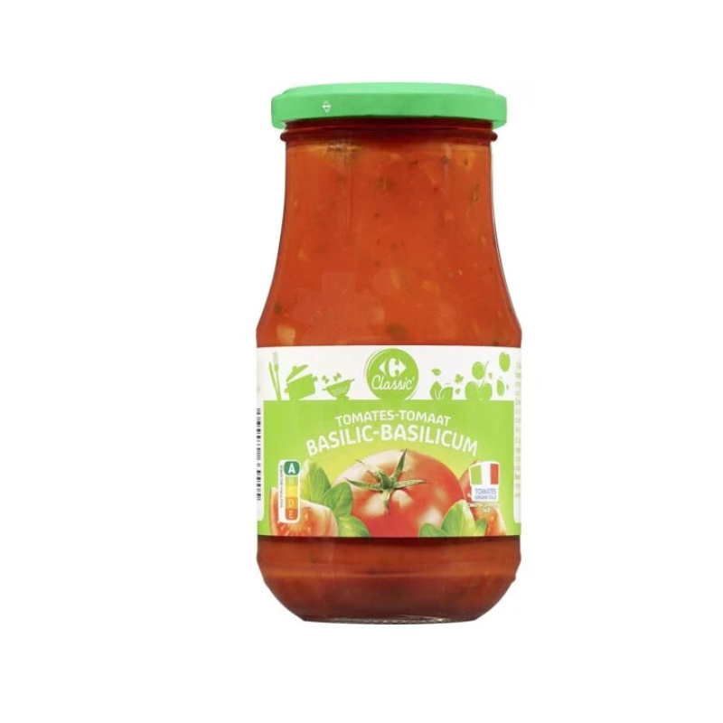 Sauce tomate basilic Carrefour classic 420g prêt à cuisiner