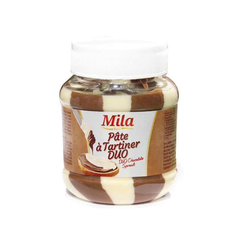 Pâte à tartiner Duo Chocolat et lait Mila™ 400g – Supermarché.mg