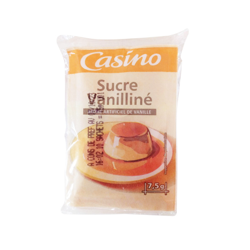 Sucre Vanilline 10 x 7,5g Casino pour patisserie