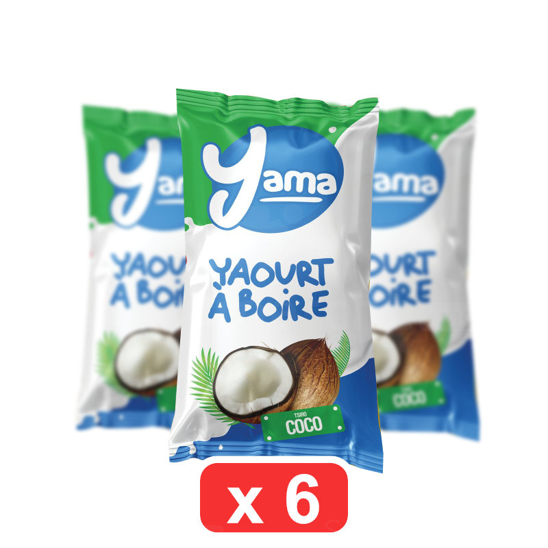 yaourt à boire yama coco – pack de 6