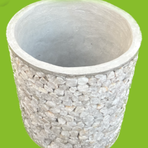 Pot pour plante décor pierre env. 20x30cm | vita malagasy