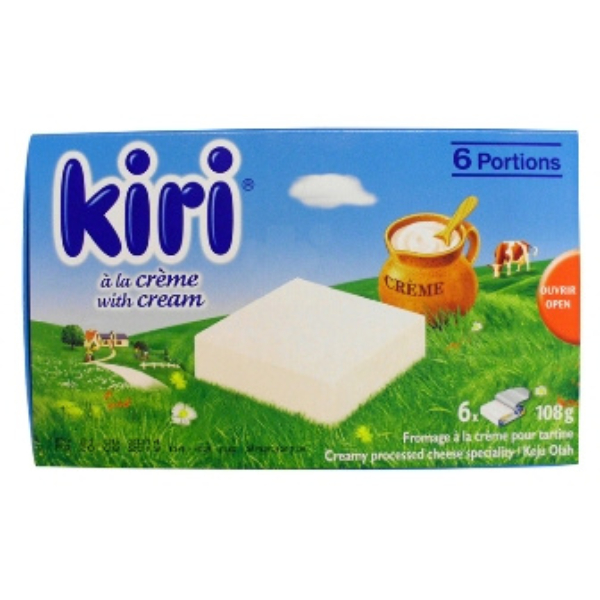 fromage kiri 6 portions 108g