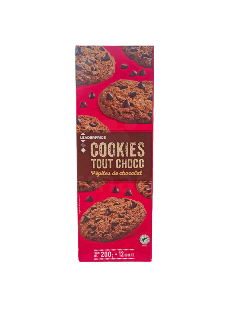 Cookies aux pépites de chocolat et  au chocolat 200g Leader Price™ | 12 cookies