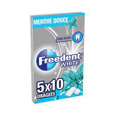 Chewing-Gum Sans Sucre White Menthe Douce Freedent 10 Dragees