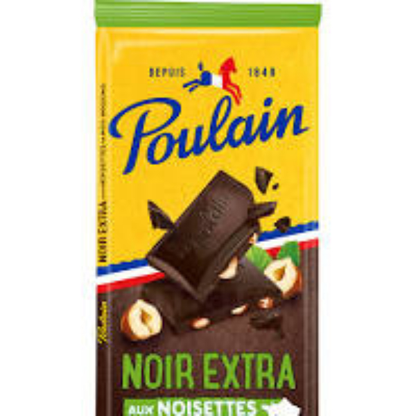 Tablette de Chocolat Noir Extra Noisette Poulain 100g